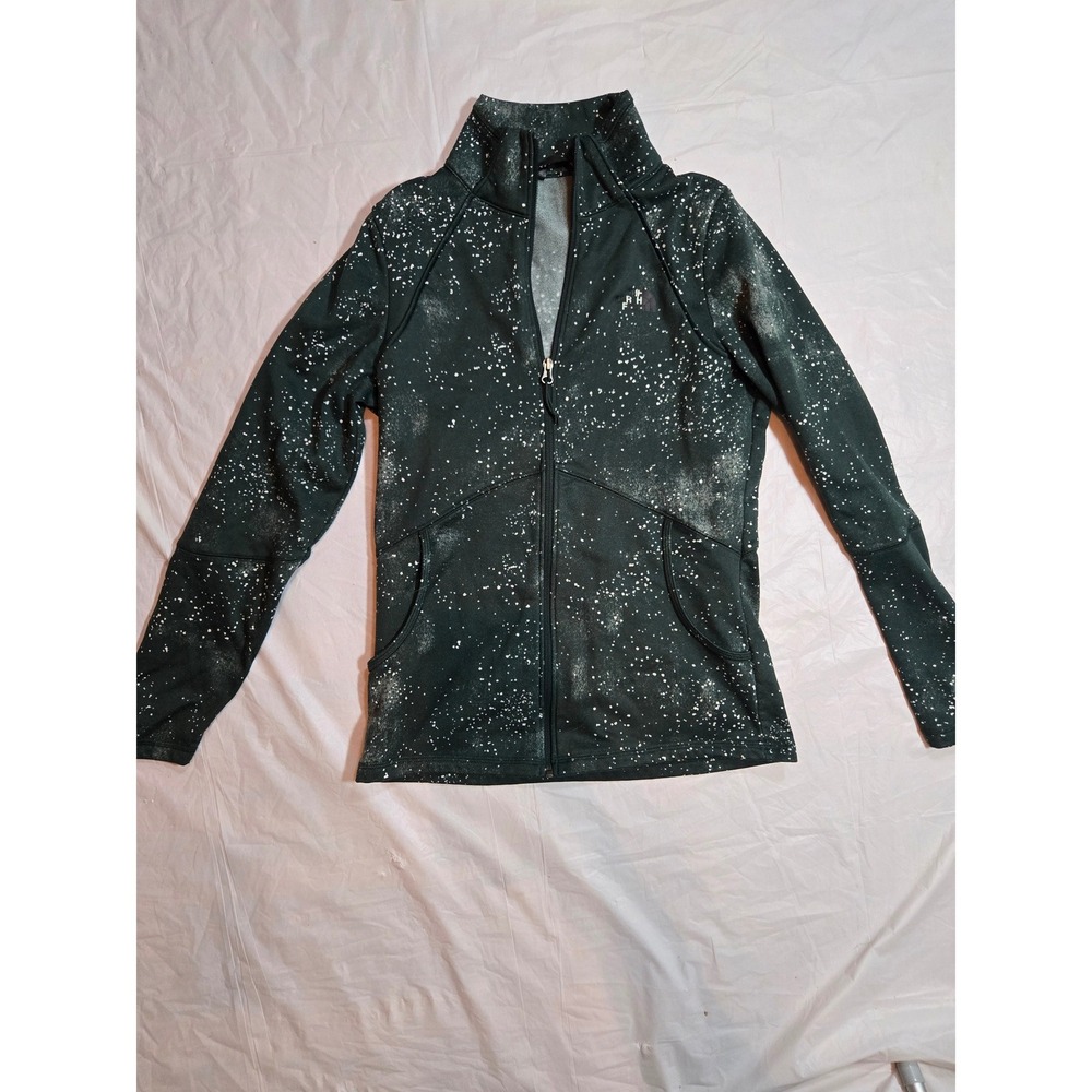 The North Face Womens Green Speckled Galaxy Full Zip Fleece Jacket NF0A37K3